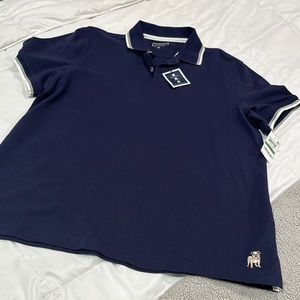 Men's club room Navy bulldog Polo Shirt